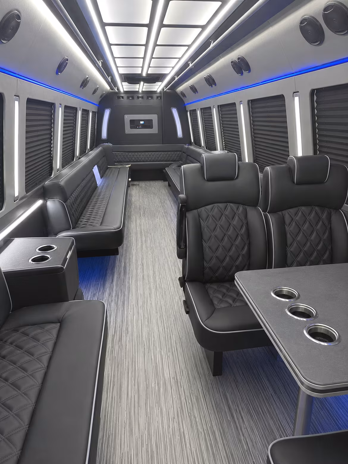 key west 25 passenger party bus inside