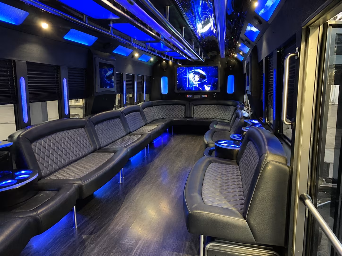 key west 28 passenger party bus interior