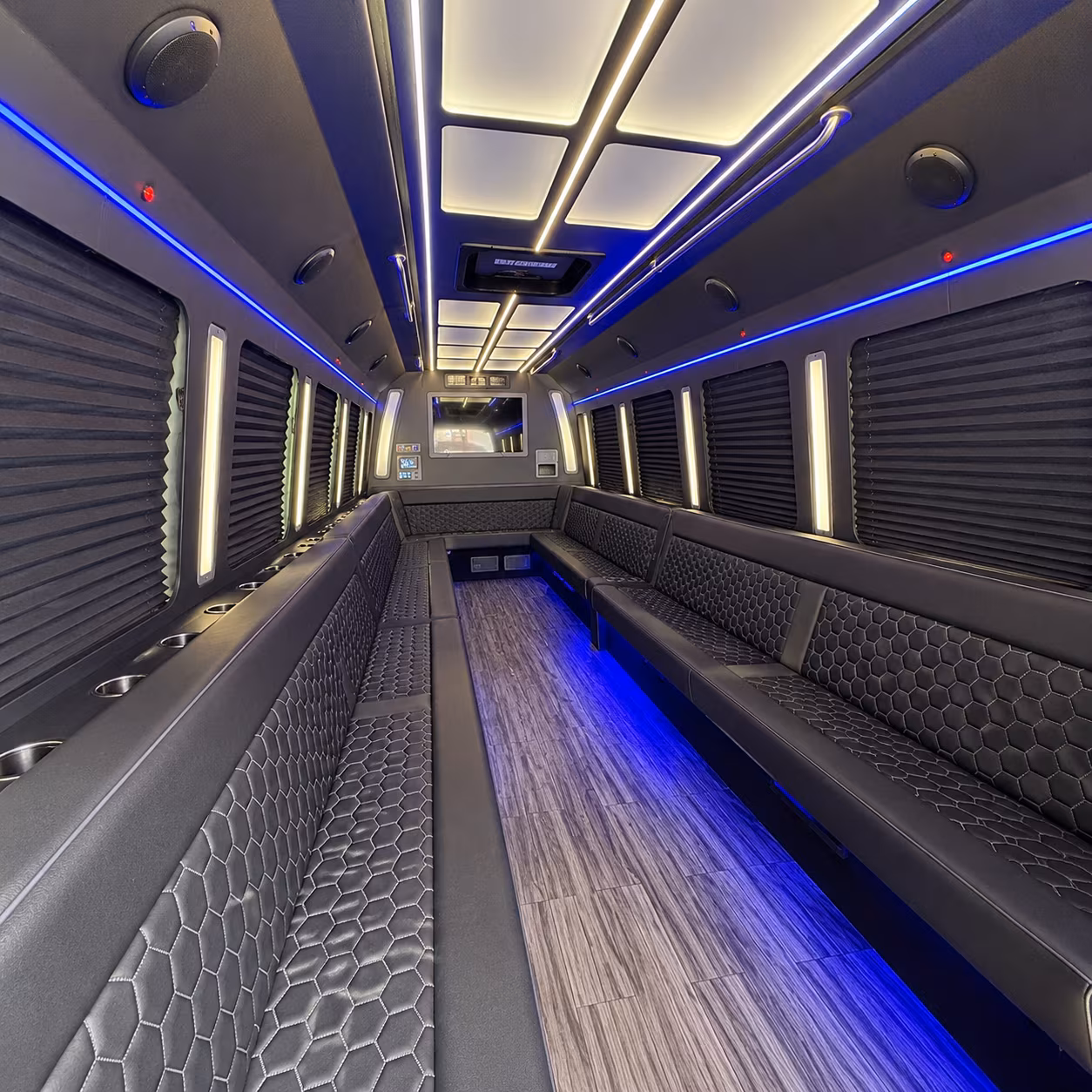 key west 30 passenger party bus interior