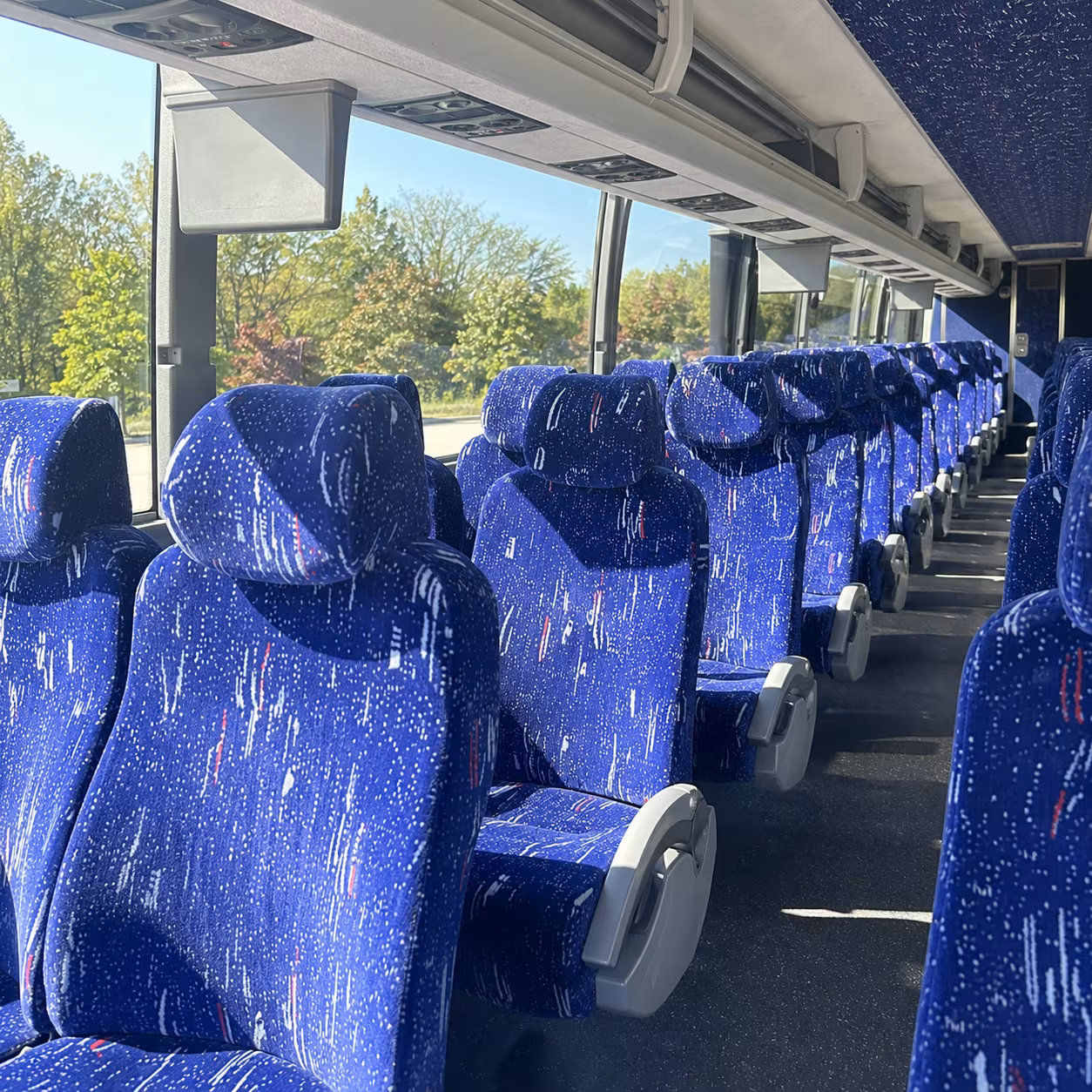 key west 56 passenger charter bus inside