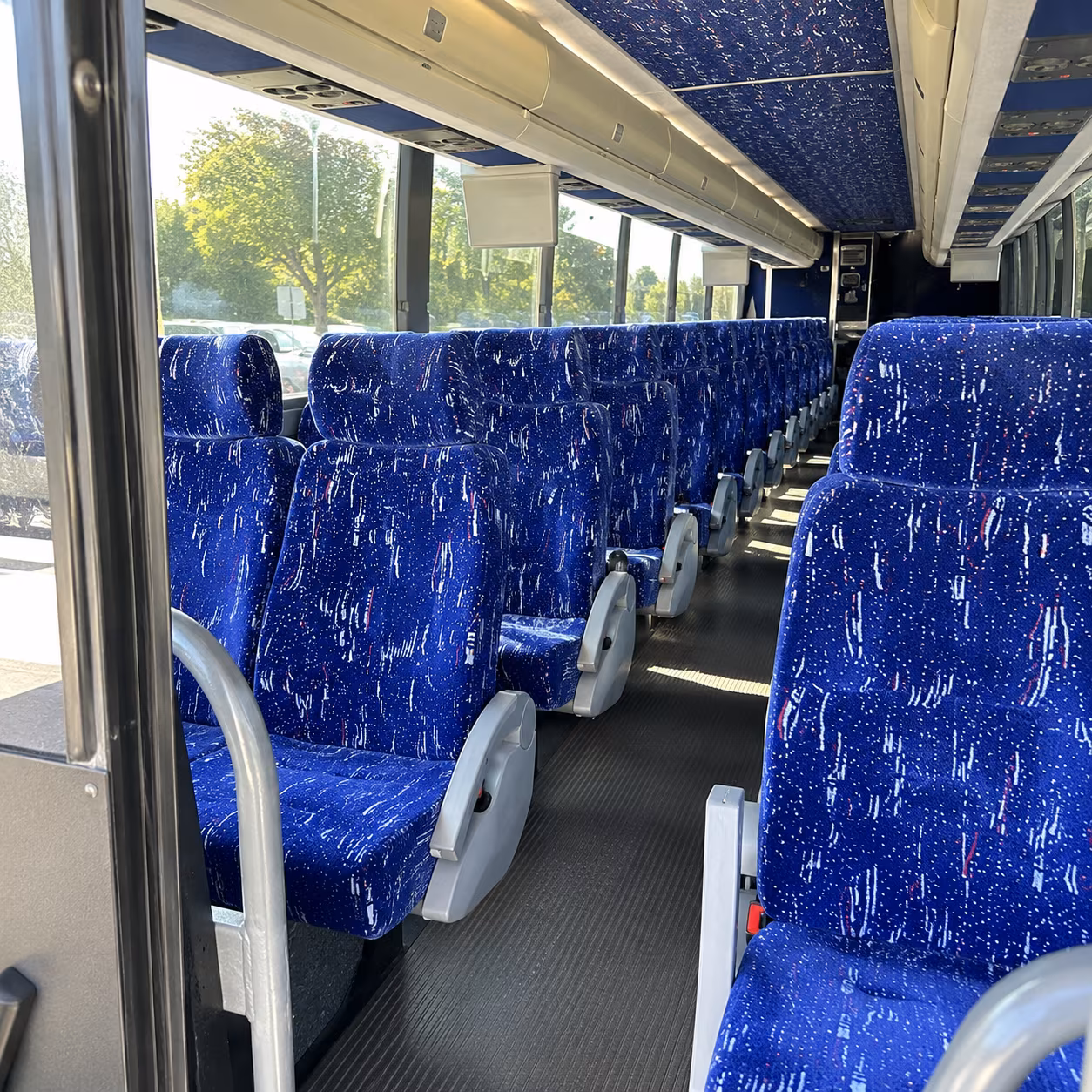 key west 56 passenger charter bus interior