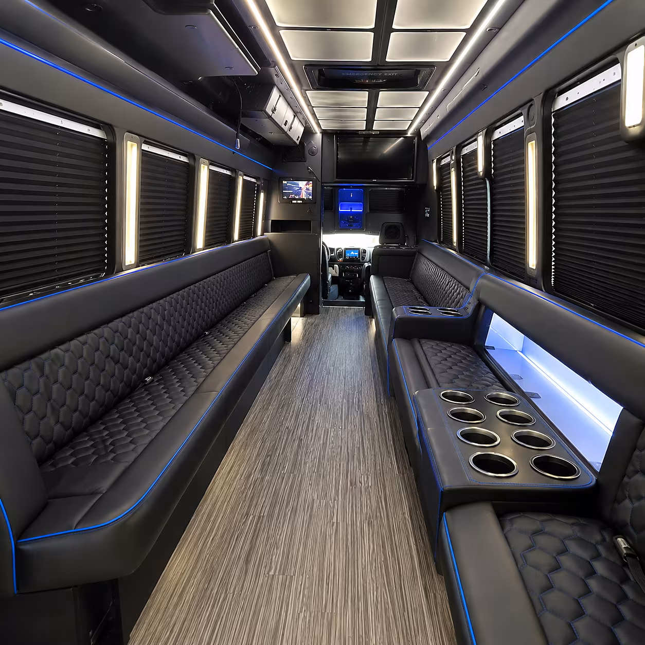 key west party bus interior
