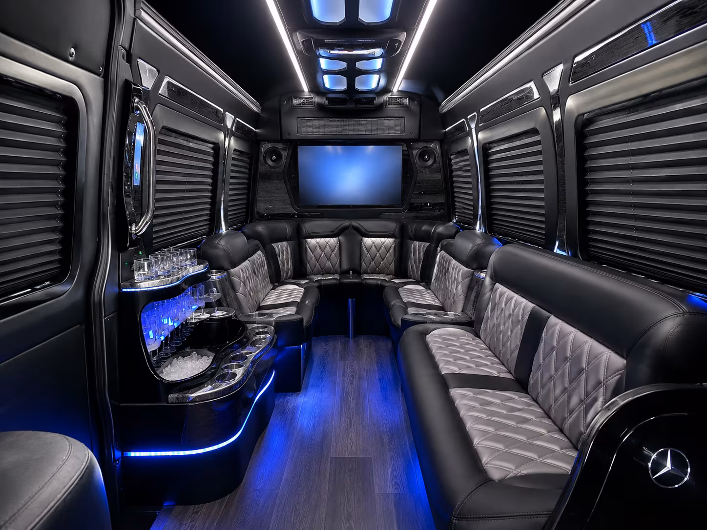 key west sprinter limousine inside